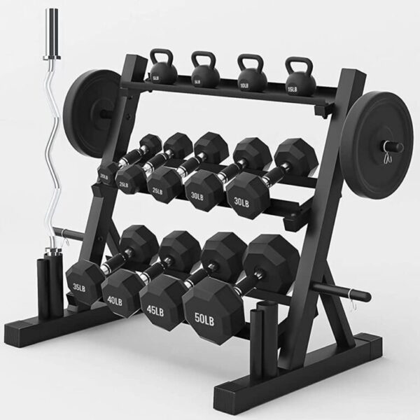 Multifunctional Rack | For Dumbbell, Kettlebell, Bar Holder & Weights