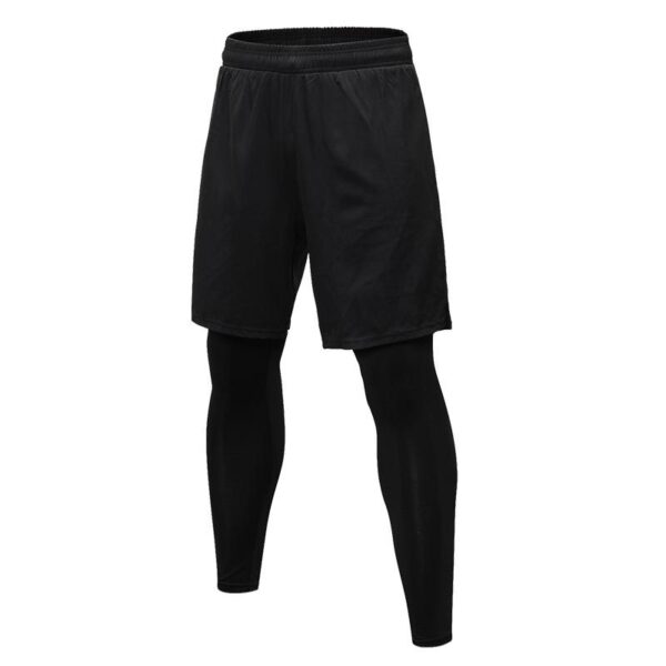 2 in 1 Compression Tights Pants Shorts