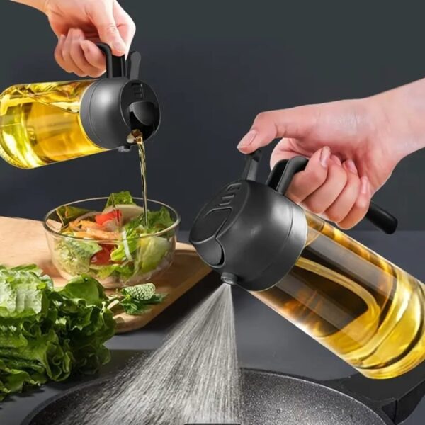 2 in 1 Oil Jar, Sprayer & dispenser
